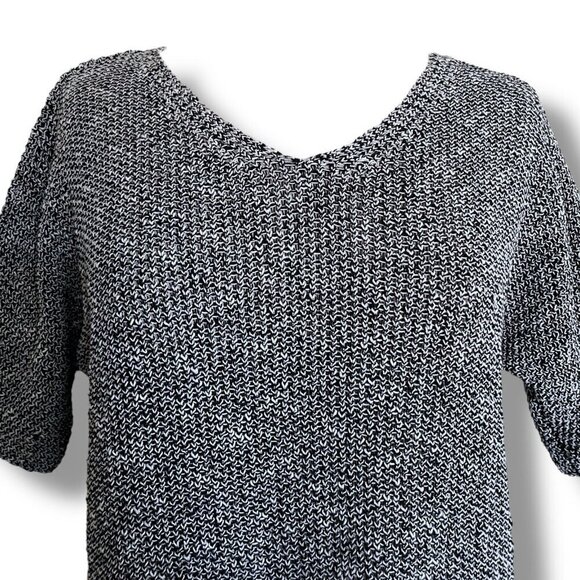 Eileen Fisher Womens Knit Top Sz Small Organic Linen Cotton Tencel Minimalist - Picture 4 of 7